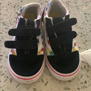Vans Velcro rainbow checkered